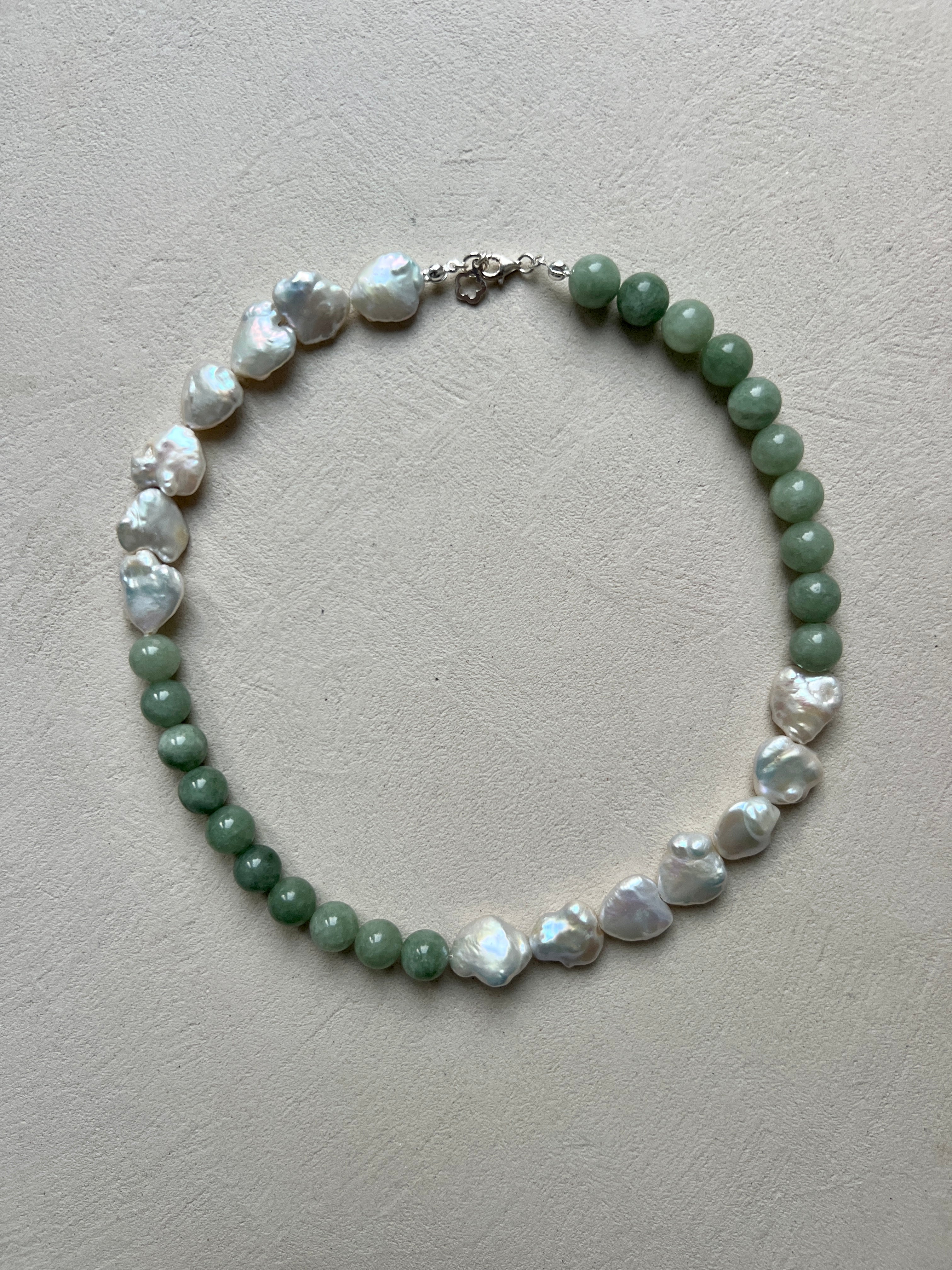 Pearl and Jade Necklace