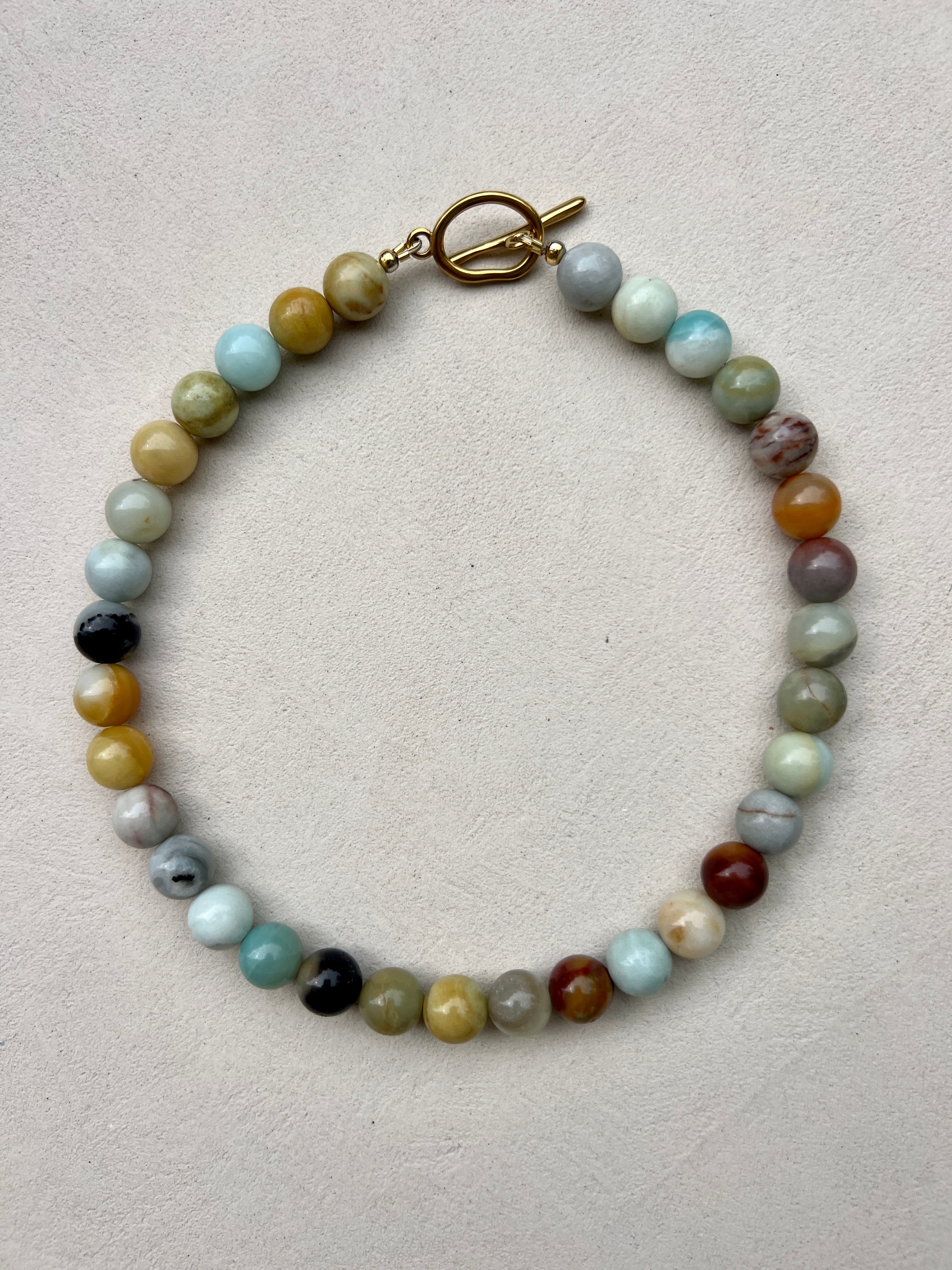 Amazonite Bobble Necklace