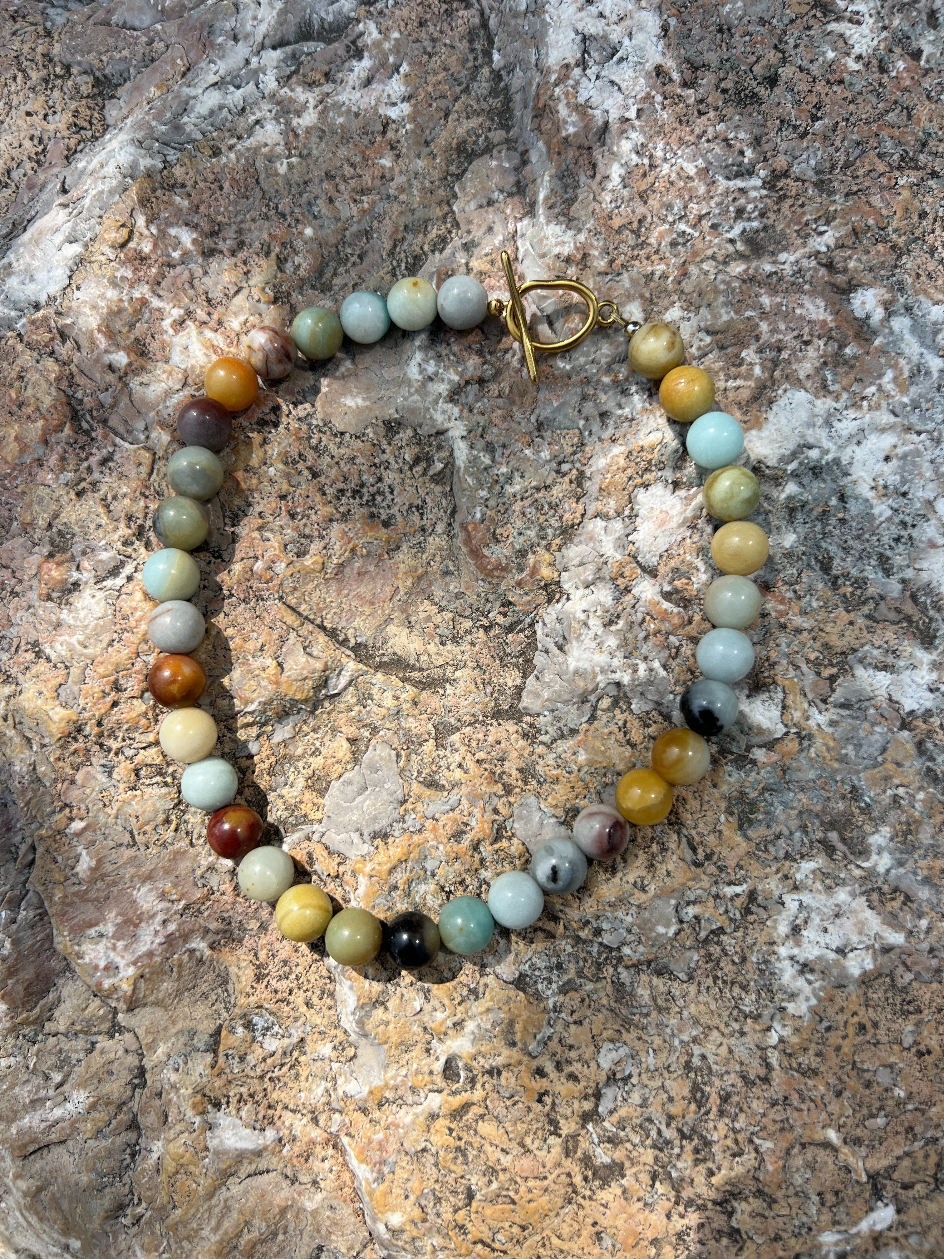 Amazonite Bobble Necklace