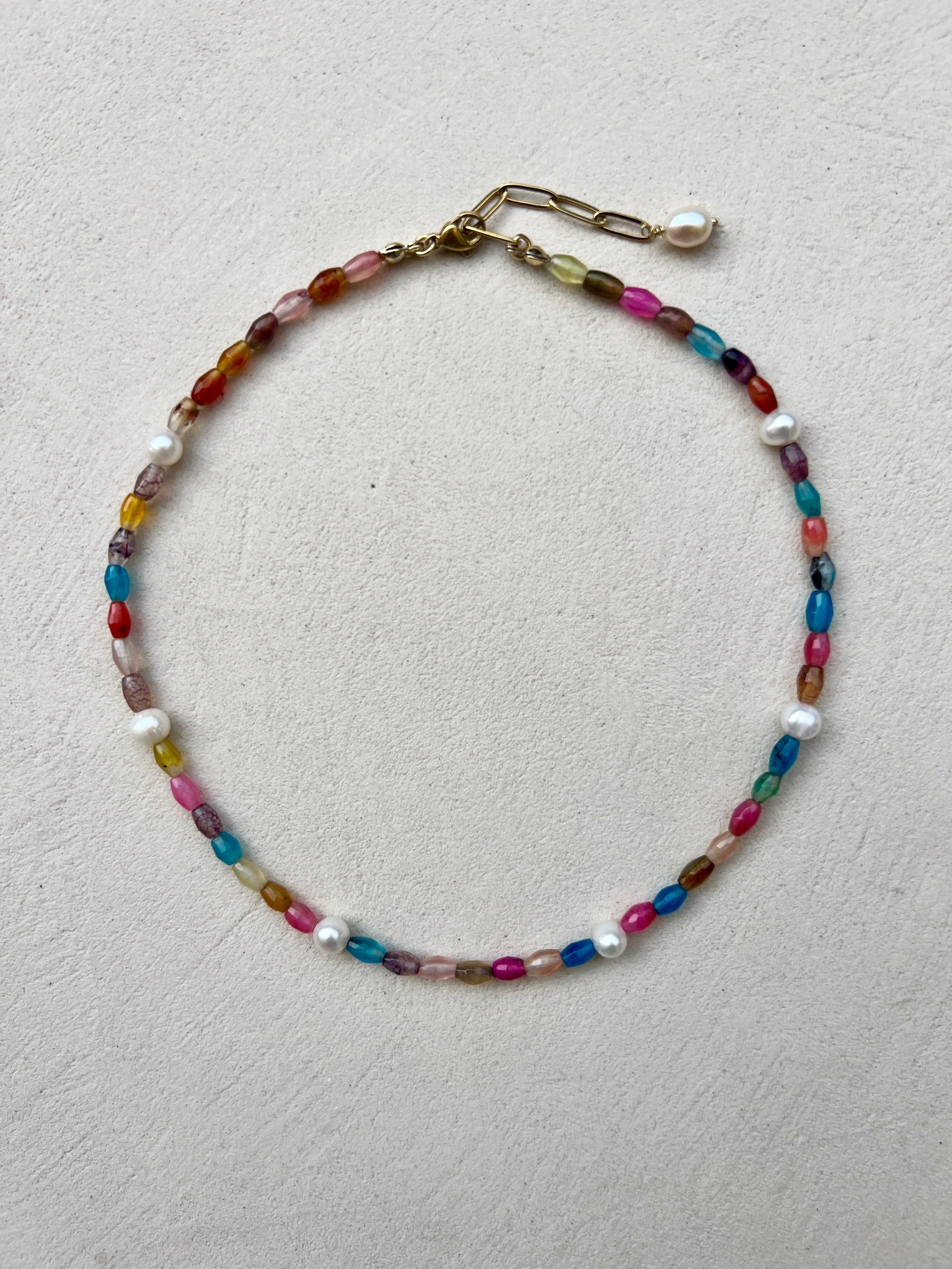 Agate & Pearls Necklace