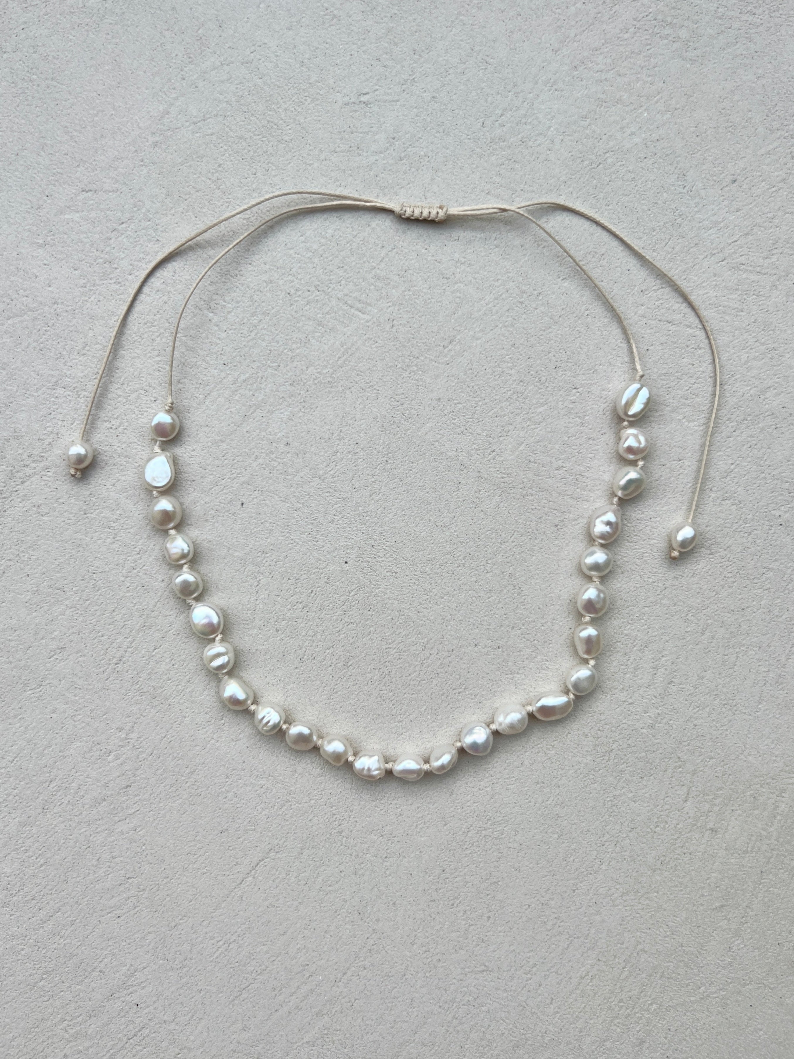 Pearl Macrame Necklace