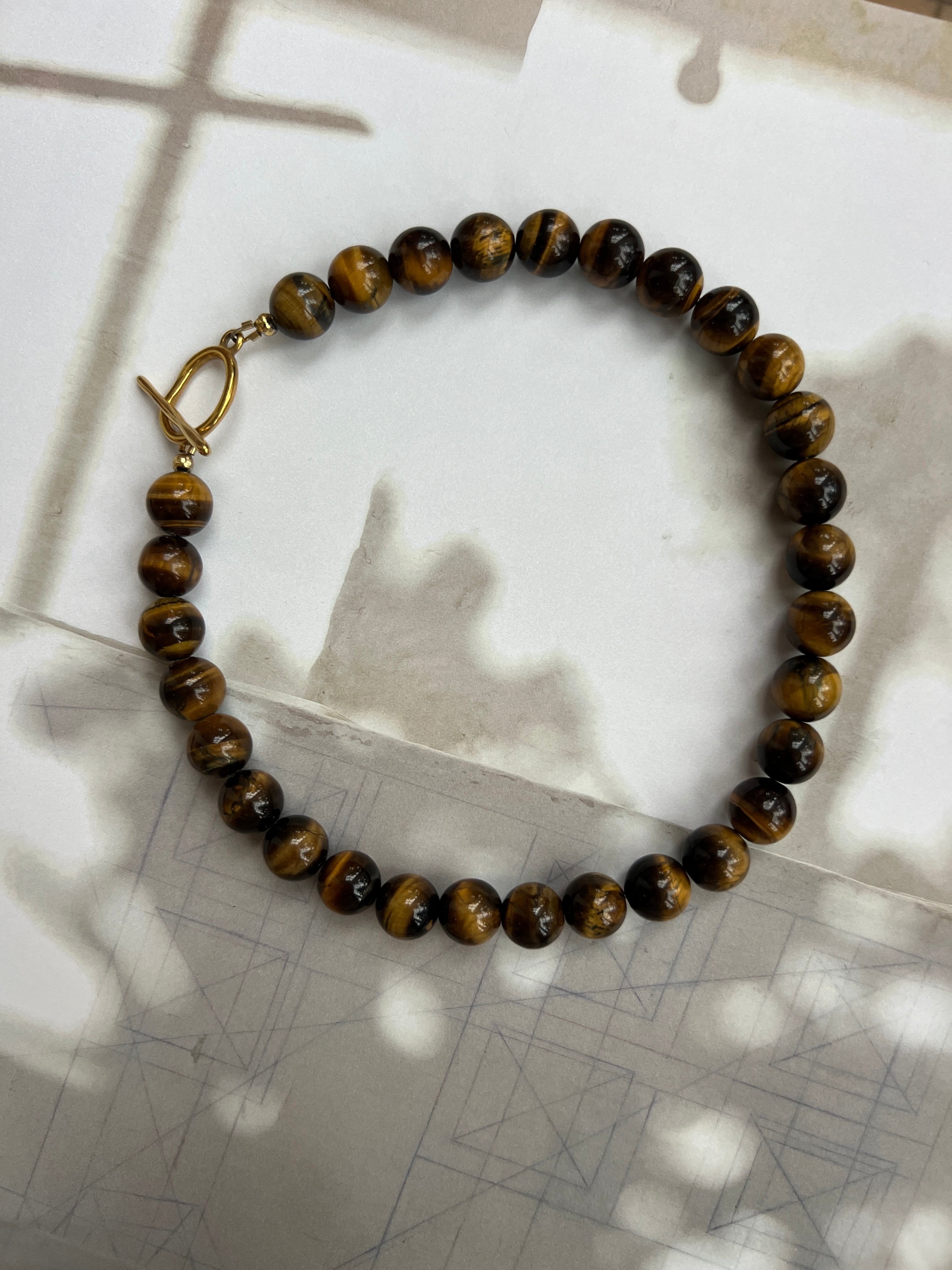 Tiger Eye Bobble Necklace