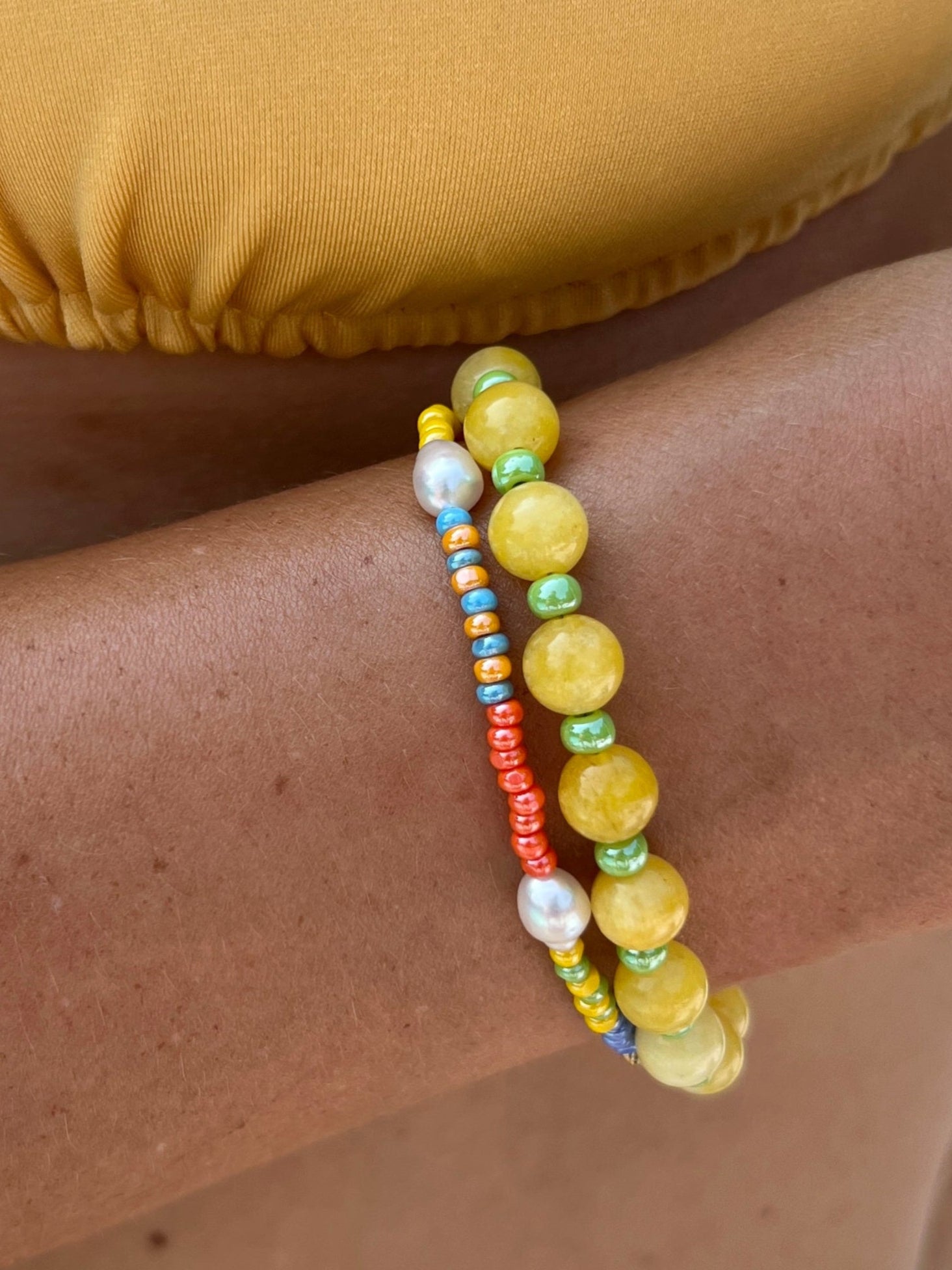 Lemon Agate Bracelet